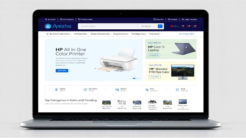 Ecommerce Website - Ayesha Automation